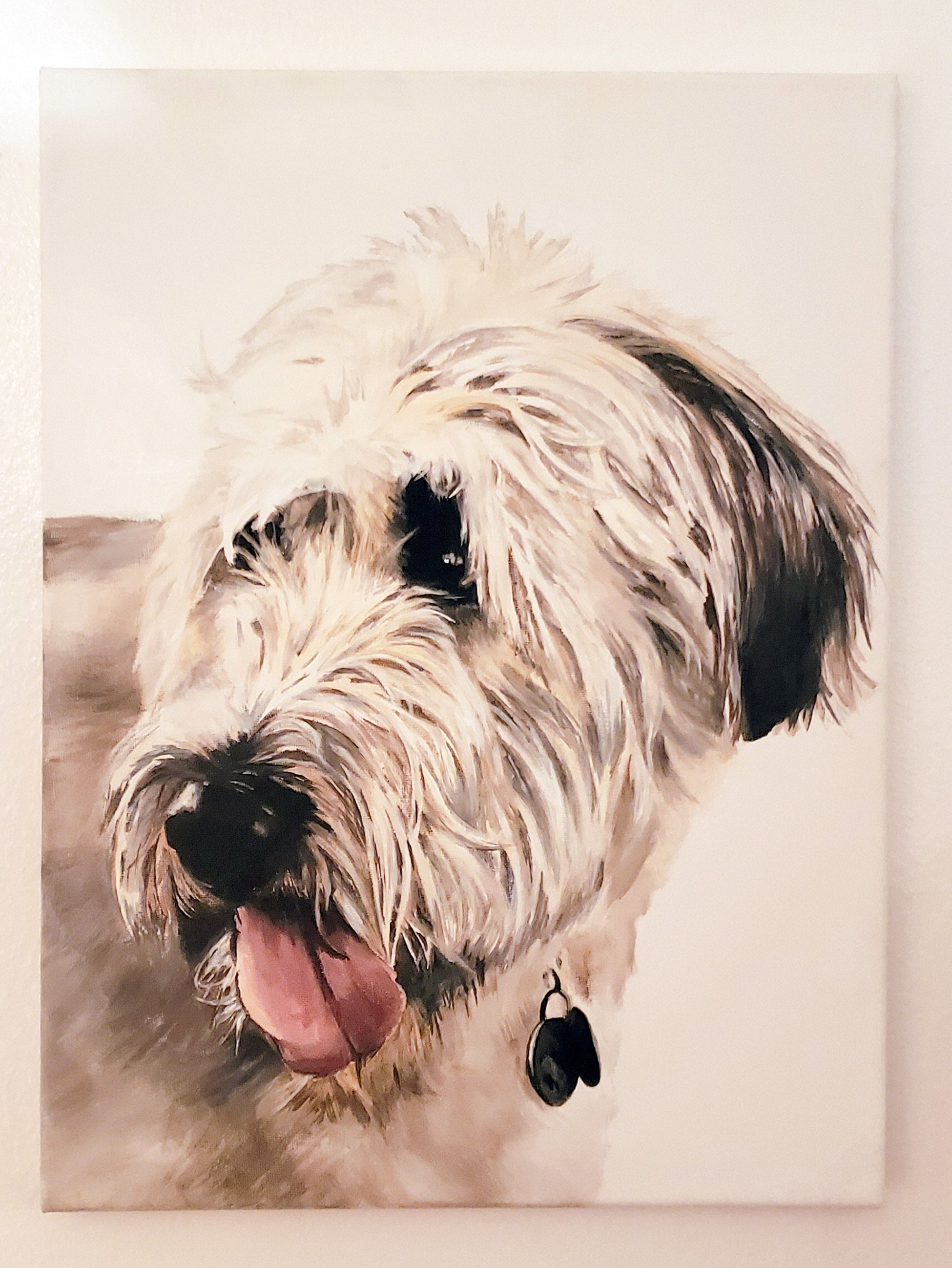 Hand Painted Pet Portrait, Single Pet