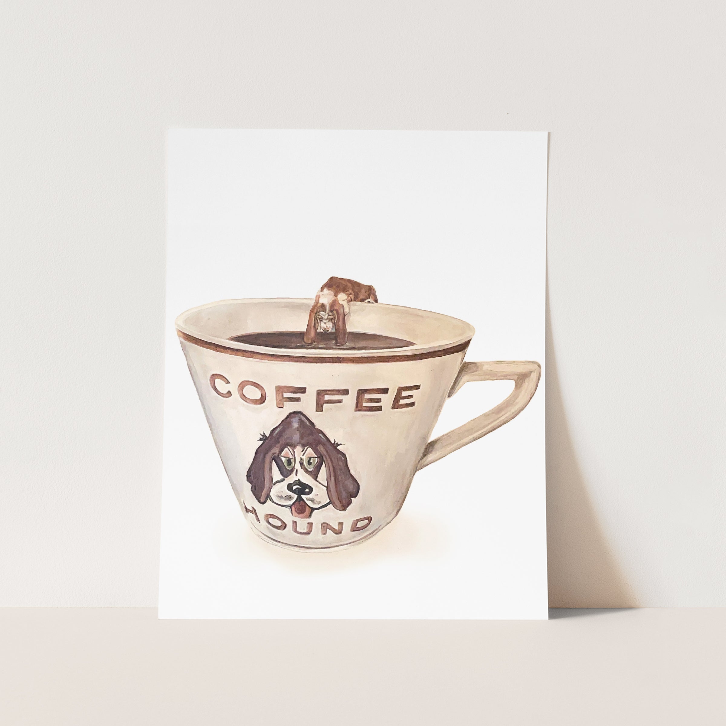 COFFEE HOUND Cards and Prints