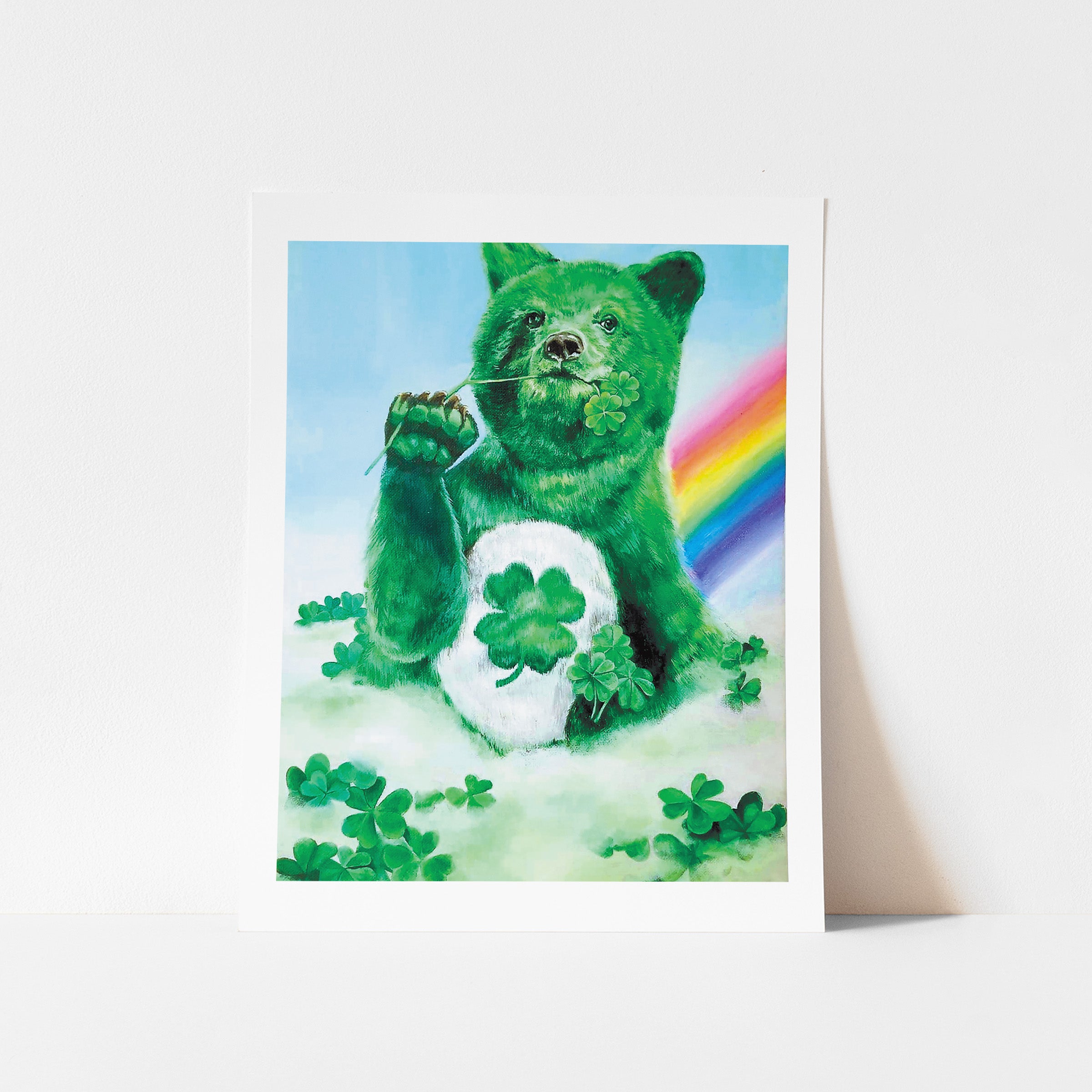 GOOD LUCK BEAR Care Bear Cards and Prints