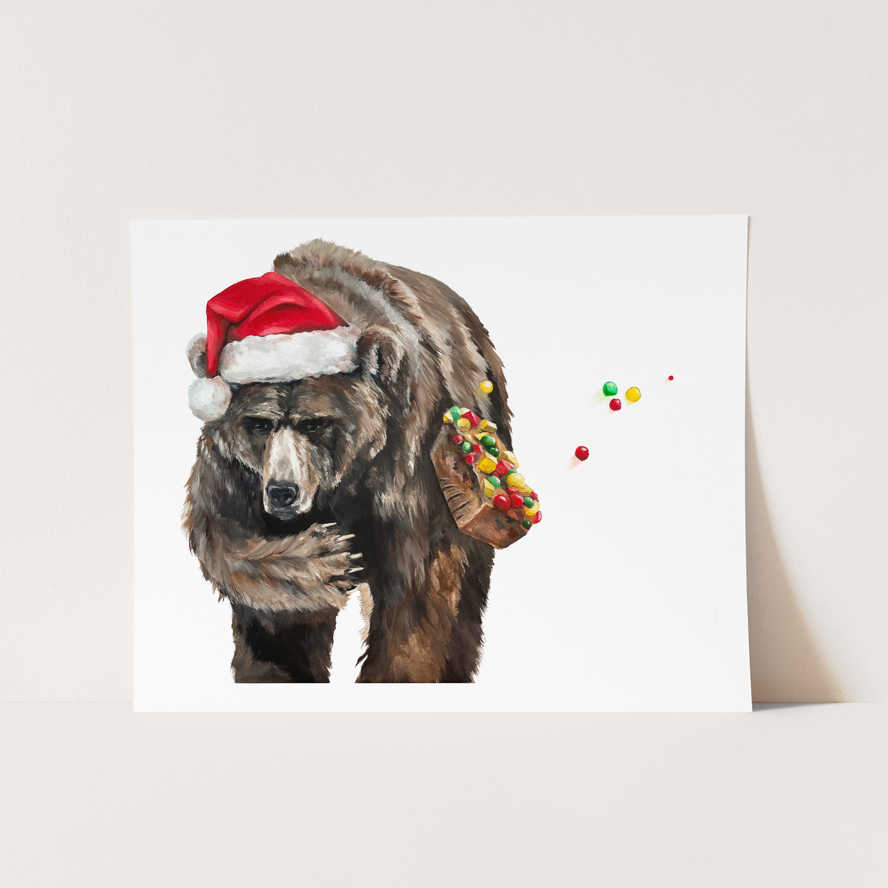 JACK the Bear Hates Fruitcake Cards and Prints