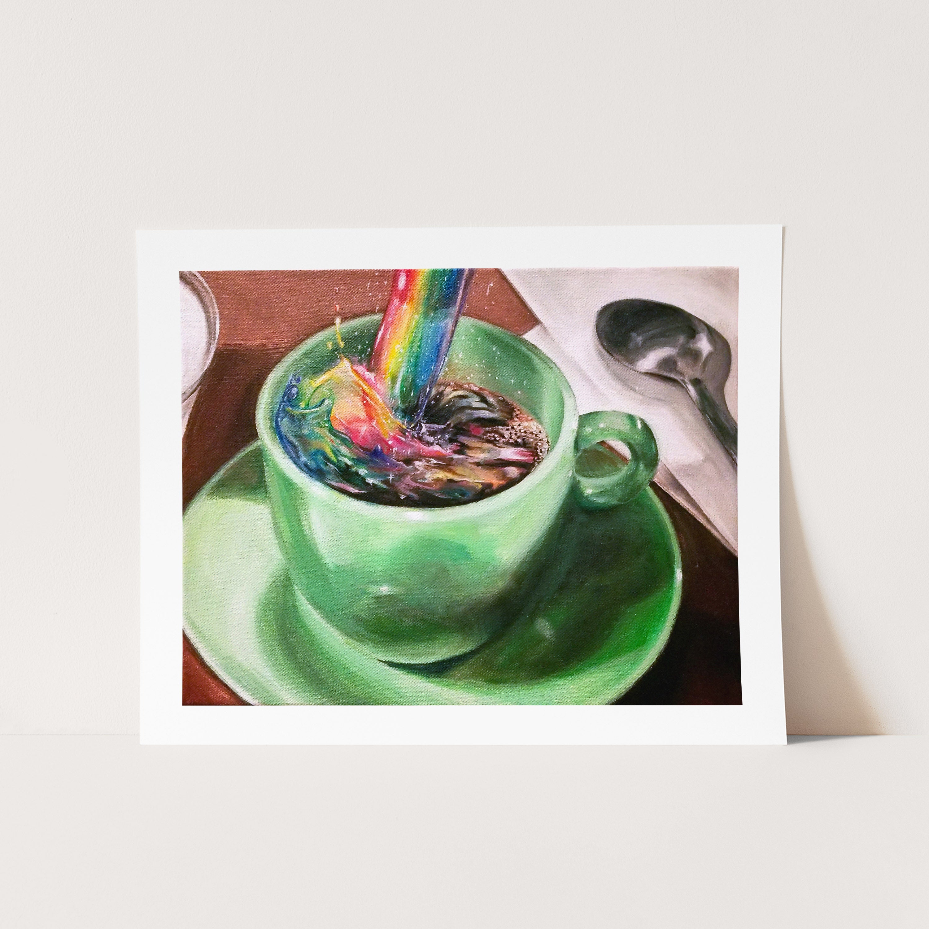 CUP O' RAINBOW Cards and Prints