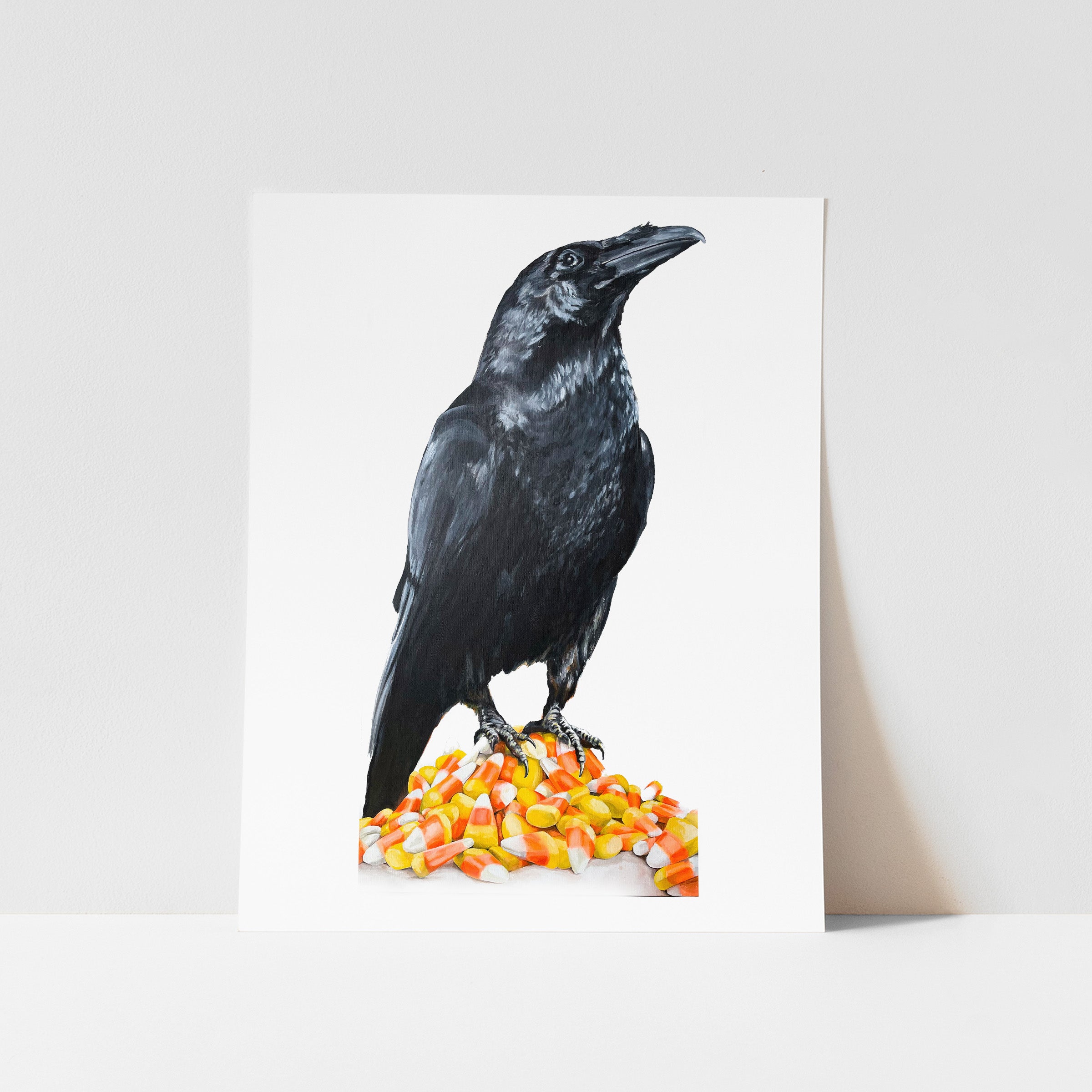 RUTHERFORD Raven and his Candy Corn Cards and Prints