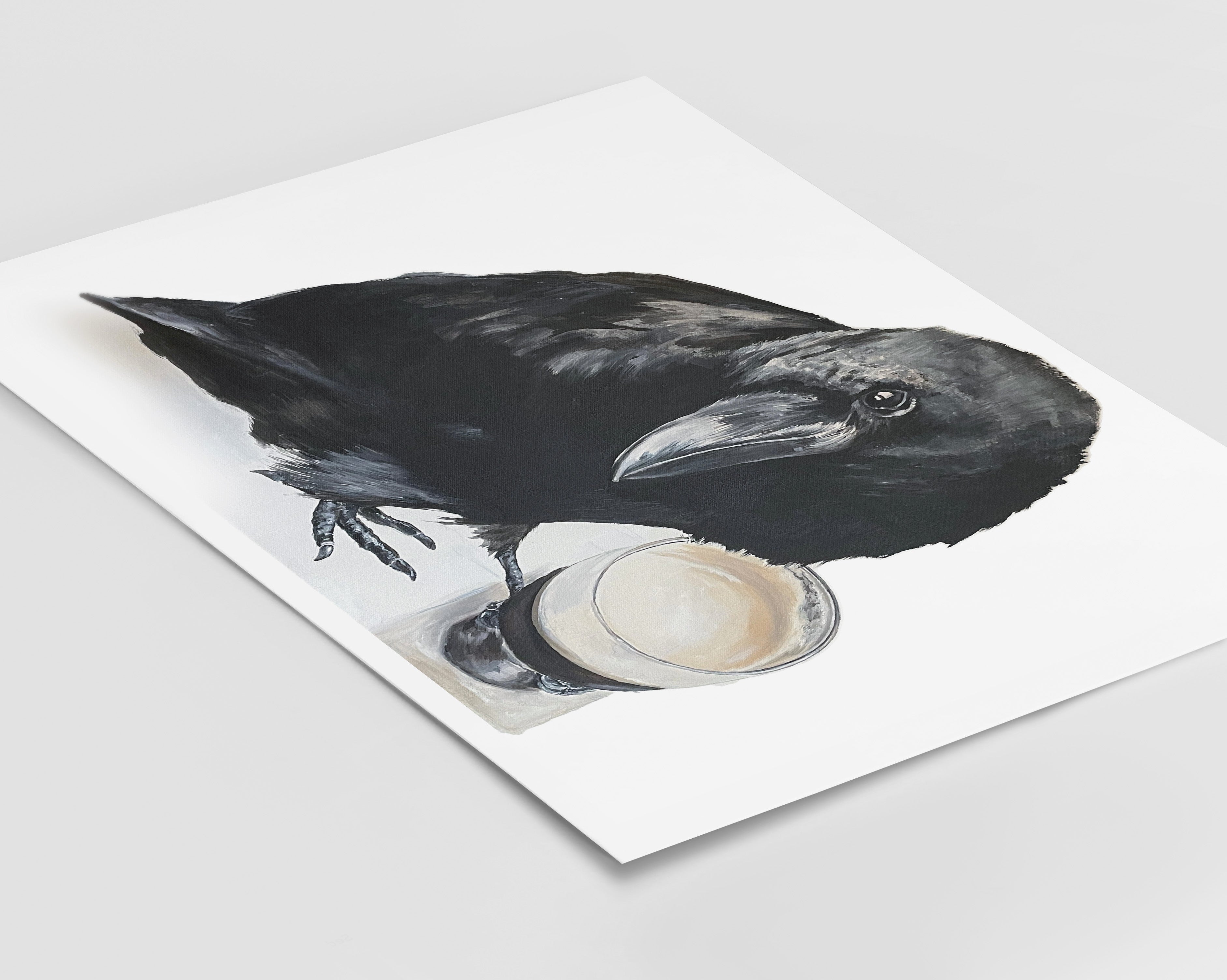 RALF the Raven Drinking Beer Cards and Prints