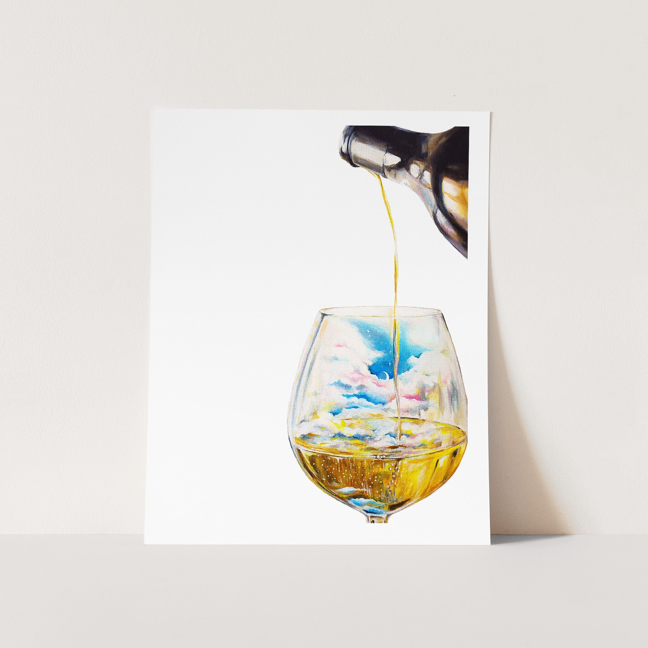 WHITE WINE EVENING Cards and Prints