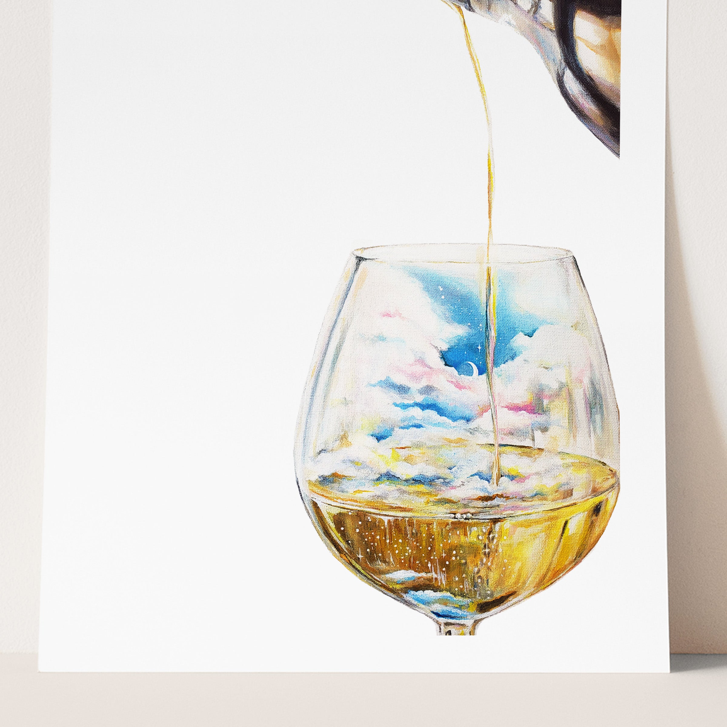 WHITE WINE EVENING Cards and Prints